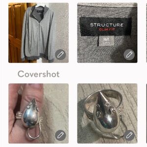 NEW Structure slim jacket M+6 NOC dog🏍+925 Sterling 🐭ring 11-11.5